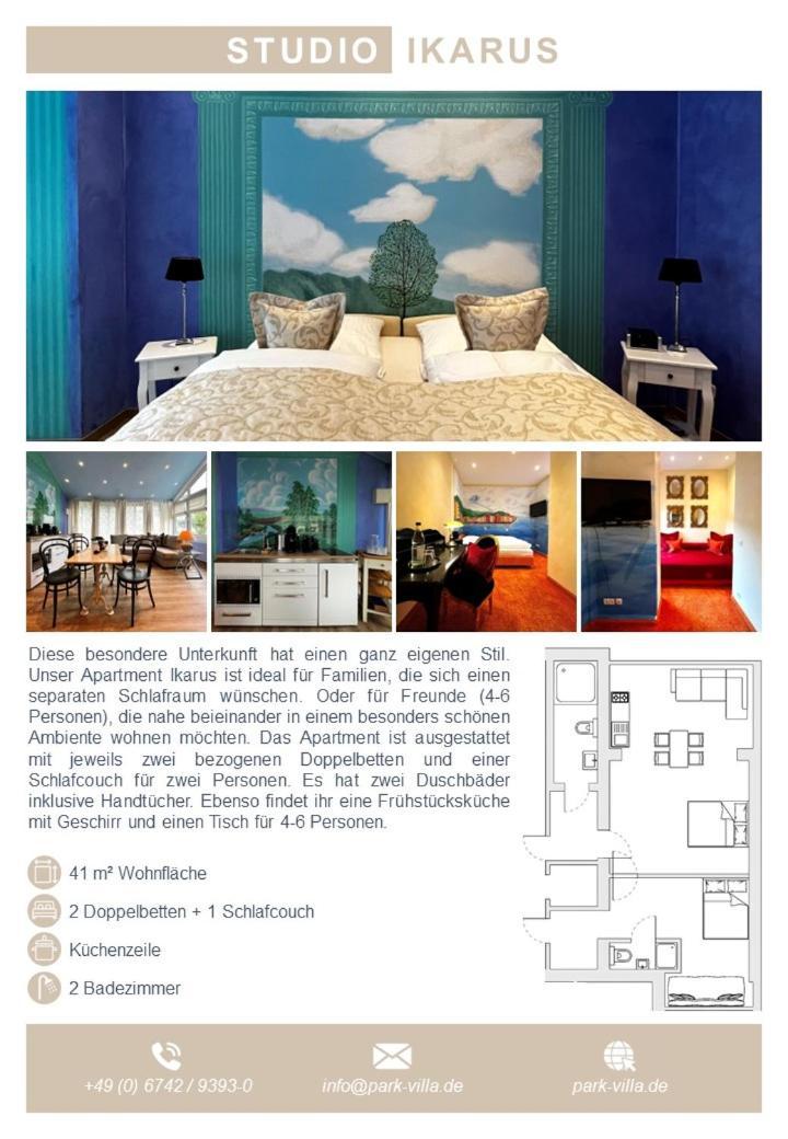 Park Villa Zentral Am Mittelrhein - Zimmer & Apartments Boppard Exterior foto