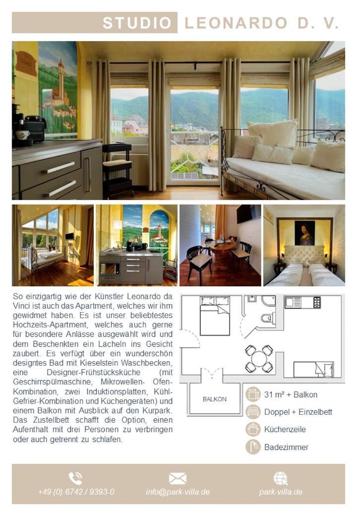 Park Villa Zentral Am Mittelrhein - Zimmer & Apartments Boppard Exterior foto